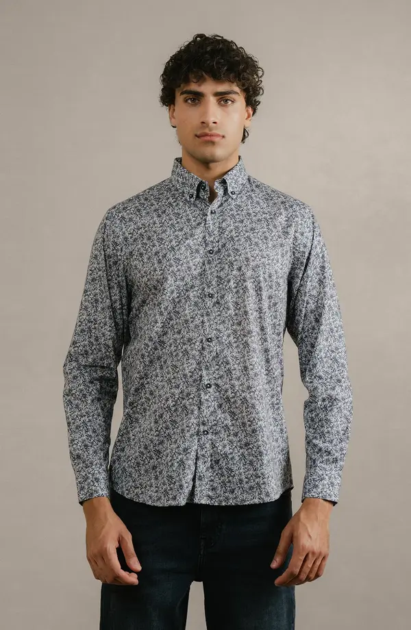 PRINTED SHIRT - BLACK