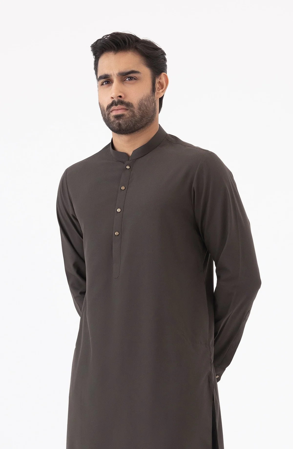 Basic Fancy Pajama Suit - Olive - view 3