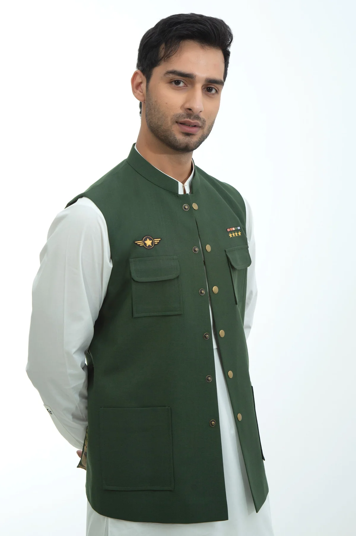 Fancy Waistcoat - Green - view 4