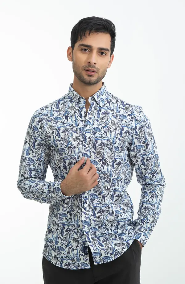 PRINTED SHIRT - WHITE