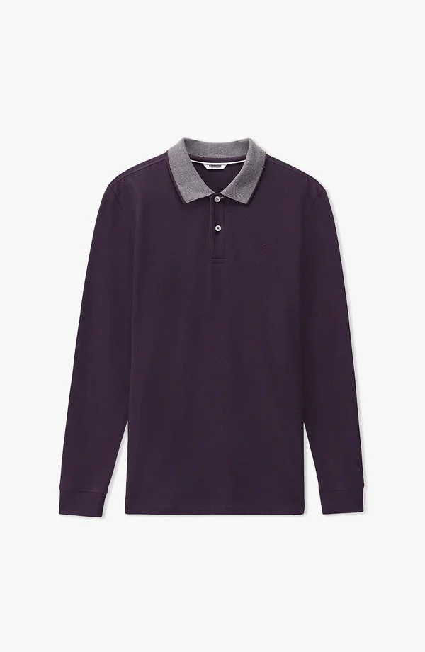 Full-Sleeve Stretch Polo - W25PSS01 - Purple