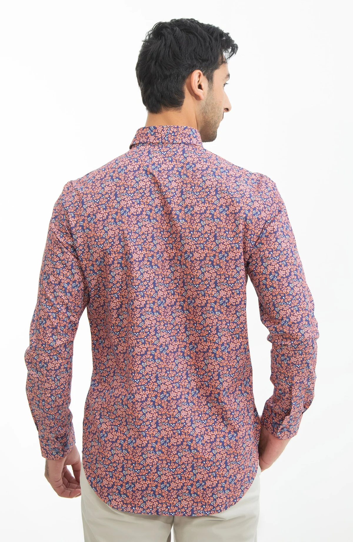 PRINTED SHIRT  - ORANGE - view 4