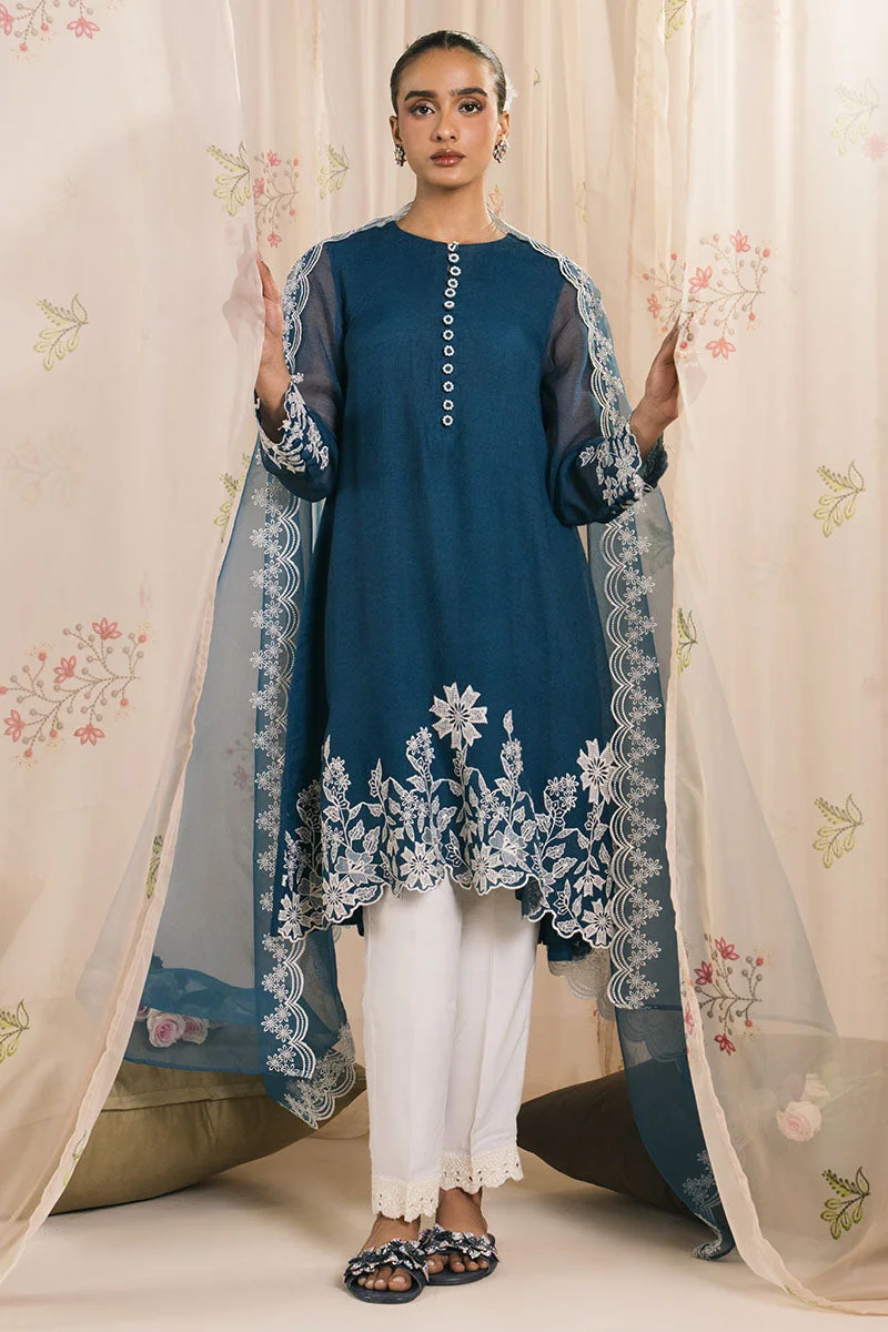 CERULEAN-2PC (SHIRT & DUPATTA) - view 5