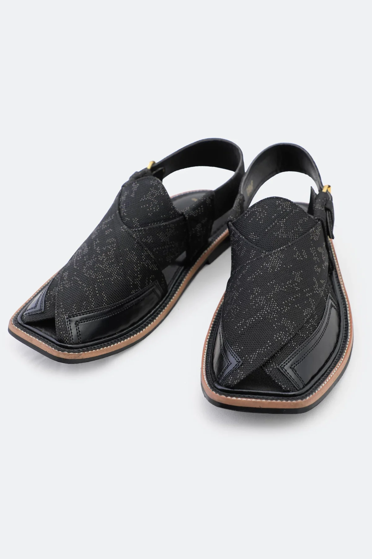 Black Casual Peshawari Sandal