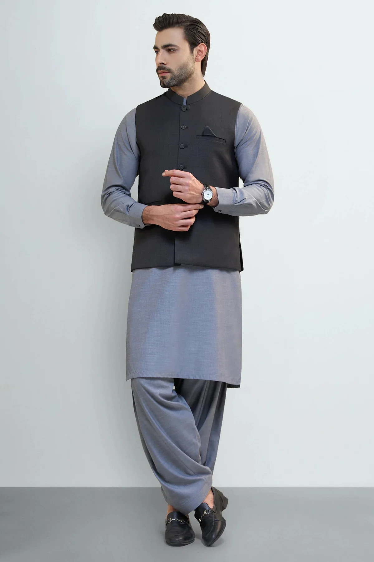 Dark Grey Waistcoat - view 2