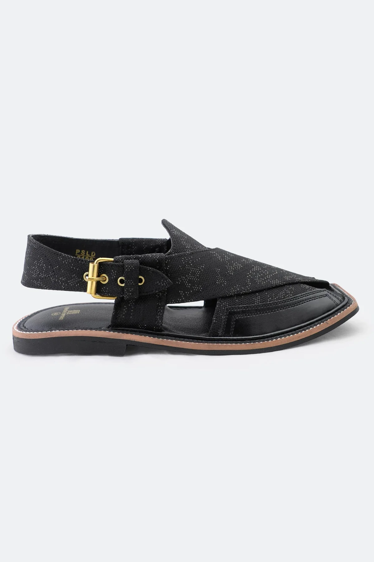 Black Casual Peshawari Sandal - view 2