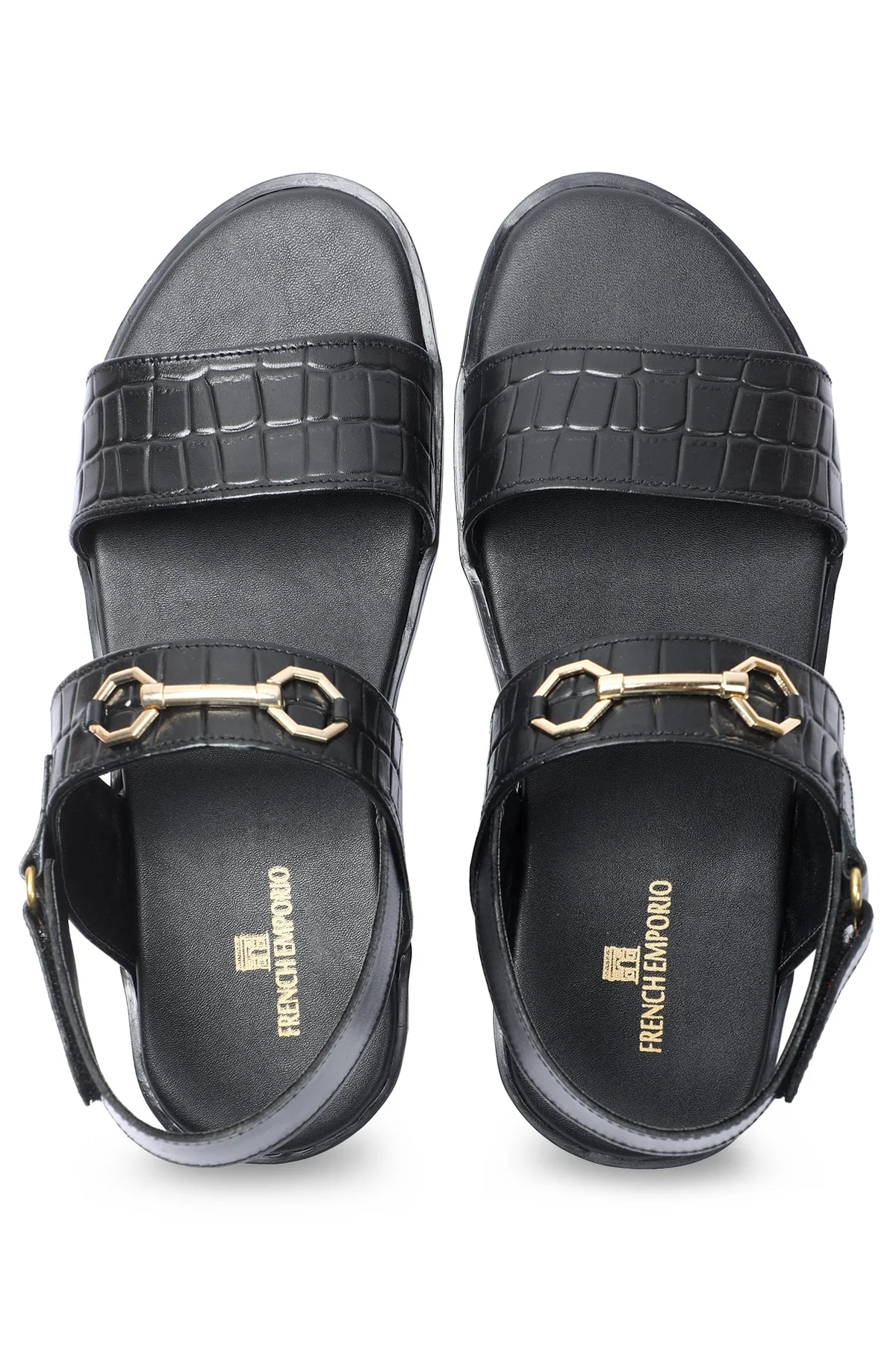 French Emporio Men's Sandal SKU: SLD-0045-BLACK - view 4