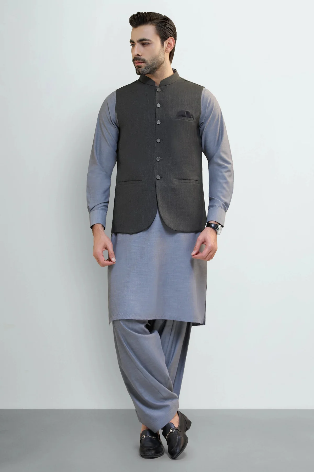 Dark Grey Waistcoat - view 2