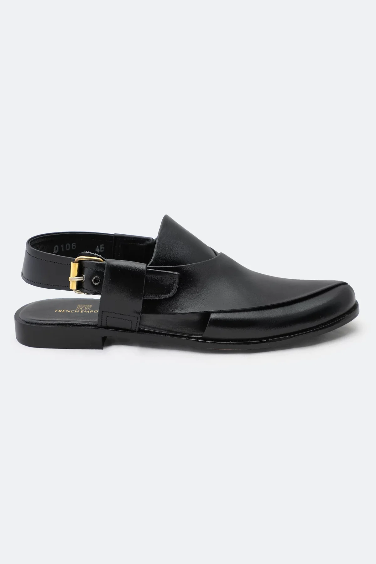 Black Casual Peshawari Sandal - view 2