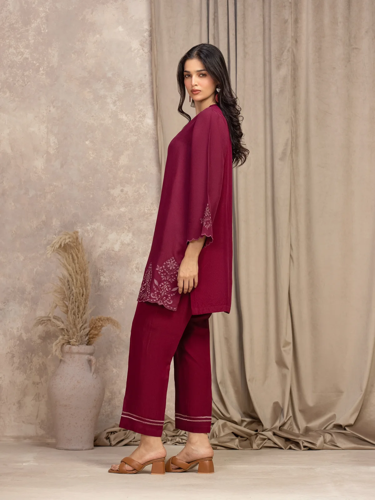 Pret Embroidered Viscose Co-Ord Set - EWTKED5-84060ST - view 4