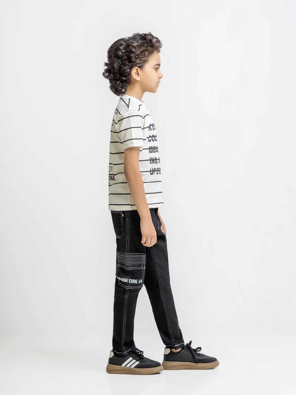 Boy's Cream T-Shirt - EBTTS6-035 - view 5