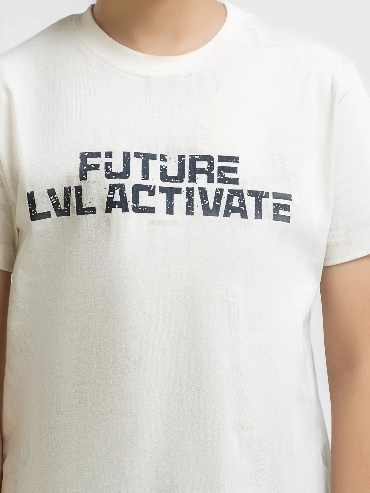 Boy's Cream T-Shirt - EBTTS6-037 - view 3