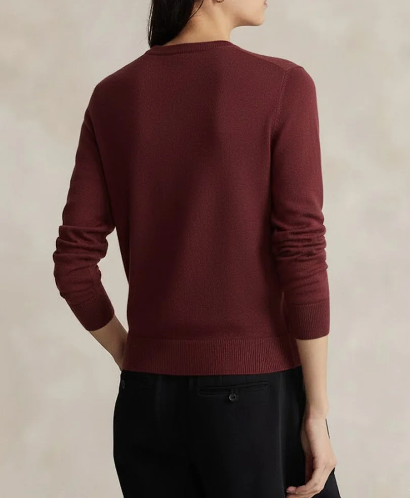 Maroon Crew Jumper Sweater (Women) - view 3