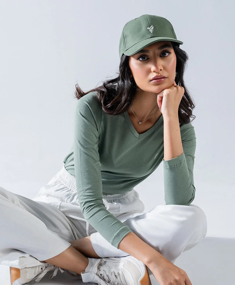 Olive FITTED Cap - view 2