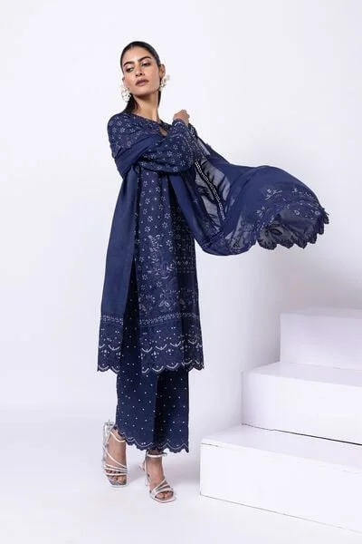 Embroidered Thai Silk Pants - EST24644AB-VG_MULTI