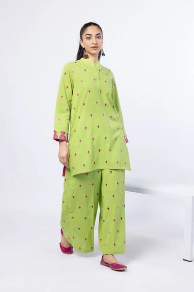 Embroidered Handwoven Cotton Pants - 25-02K1-07BAB-VG_MULTI