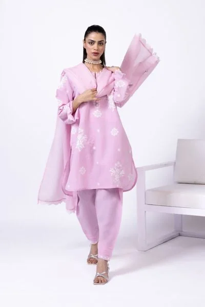 Embroidered Cotton Reflex Pants - EIB245330-VG_MULTI