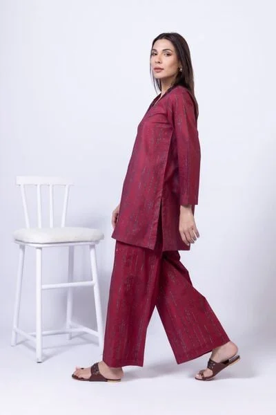 Printed Dobby Pants - 24-12E07-02BA-VG_MULTI