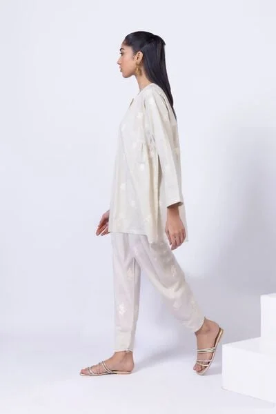 Embroidered Crosshatch Poplin Pants - 24-12E08-06BB-VG_MULTI