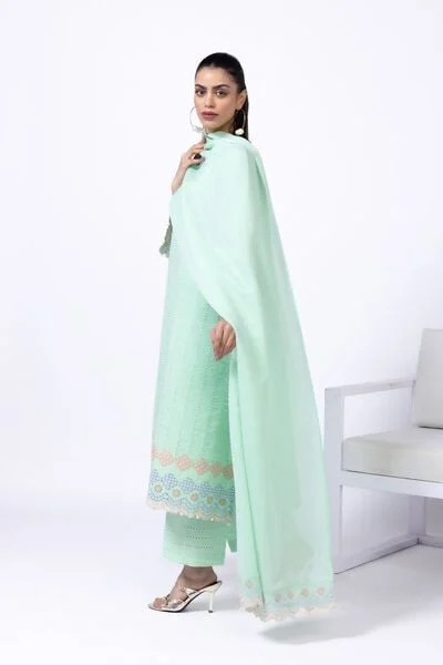 Embroidered Cotton Reflex Pants - EIB245331-VG_MULTI