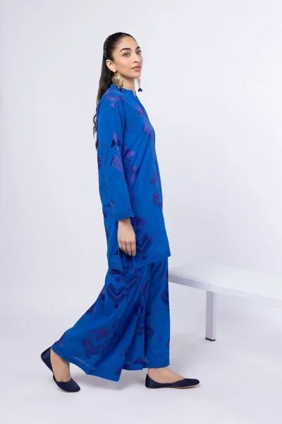 Embroidered Handwoven Cotton Pants - 25-02K1-06BAB-VG_MULTI