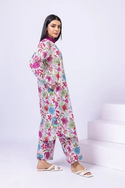 Printed Cambric Pants - EIB245302-VG_MULTI