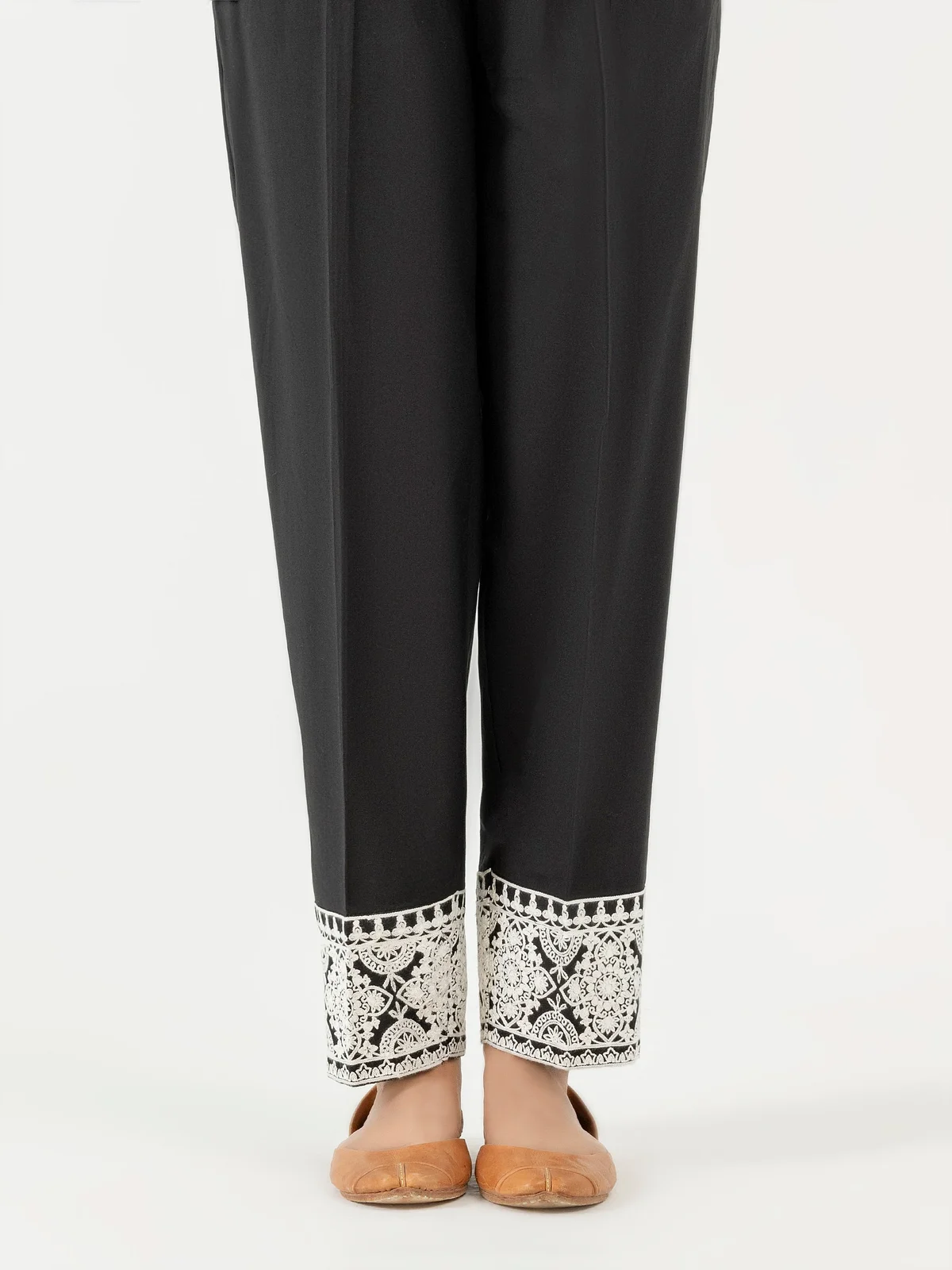 Cambric Trouser-Embroidered (Pret)