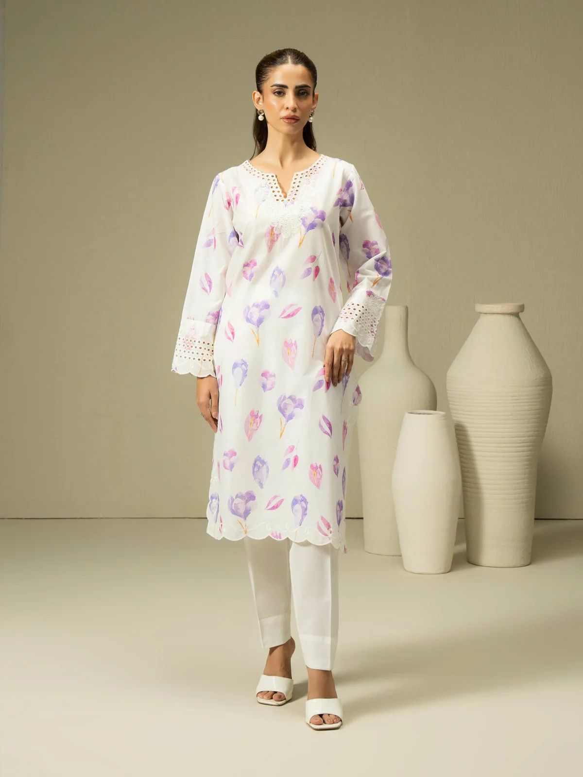 Cambric Shirt-Embroidered (Pret) - view 2