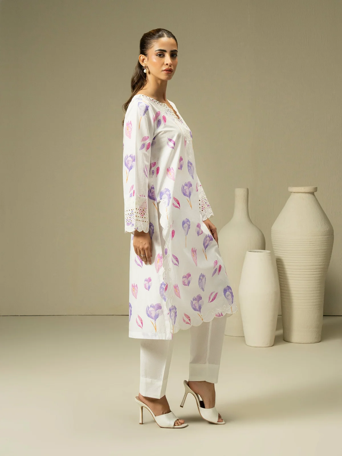 Cambric Shirt-Embroidered (Pret) - view 3