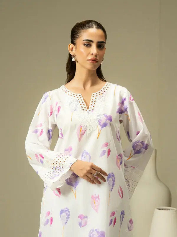 Cambric Shirt-Embroidered (Pret)
