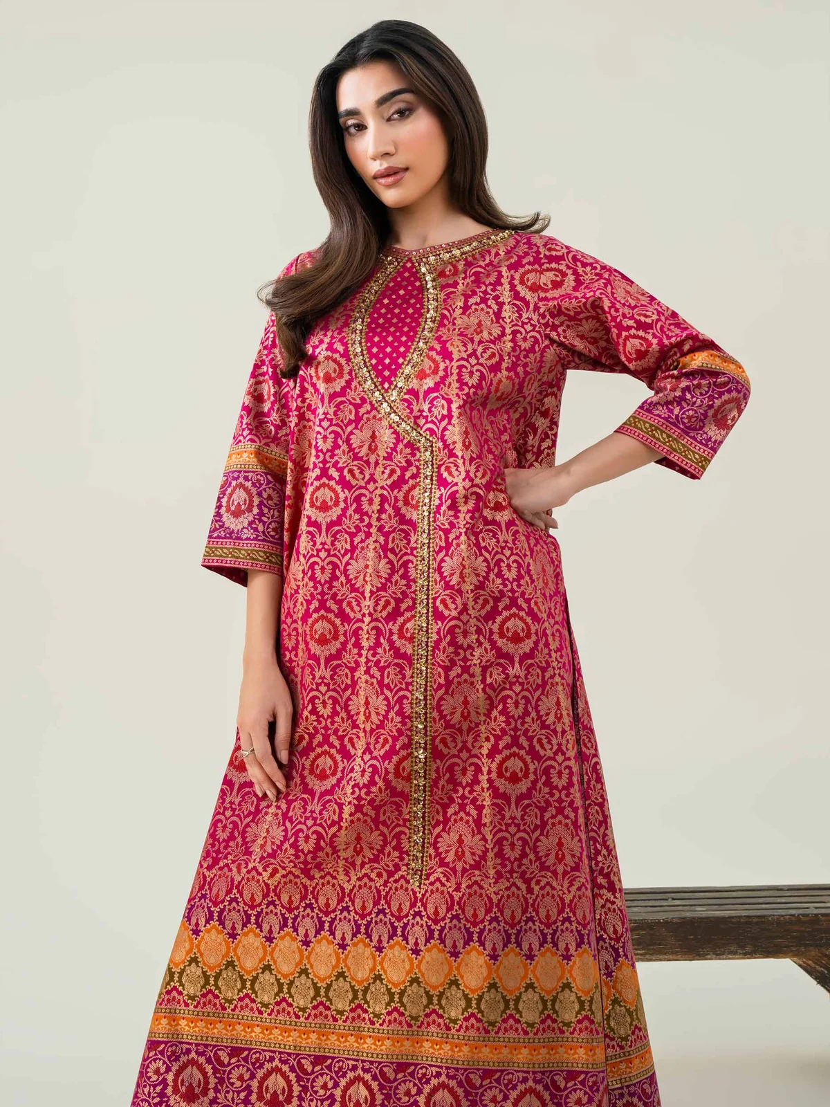 2 Piece Lawn Suit-Embellished (Pret) - view 3