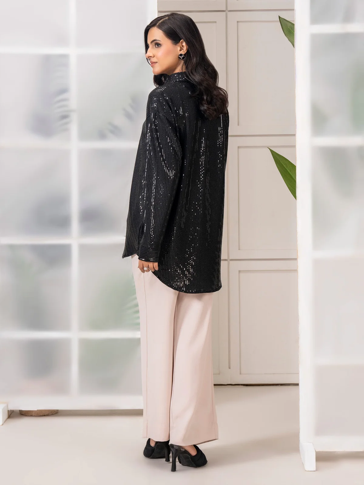 Embellished Jersey Top - view 5