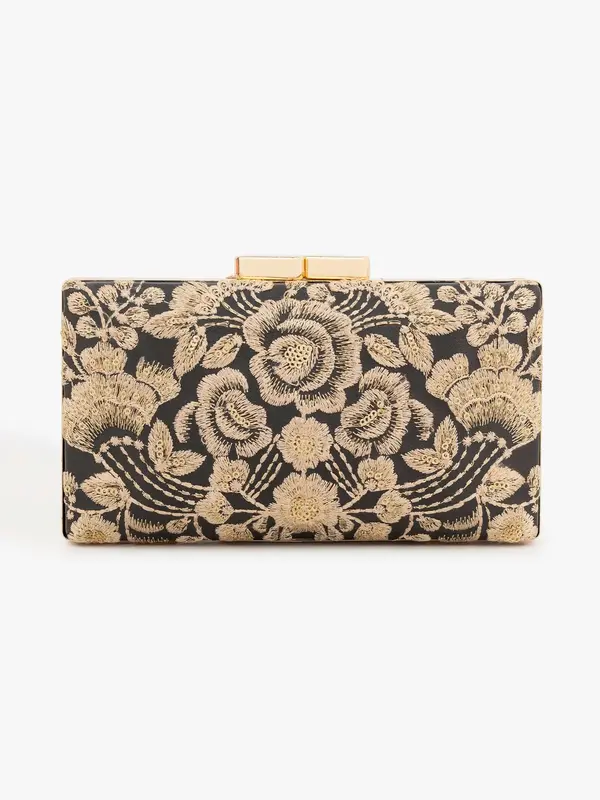 Embroidered Clutch