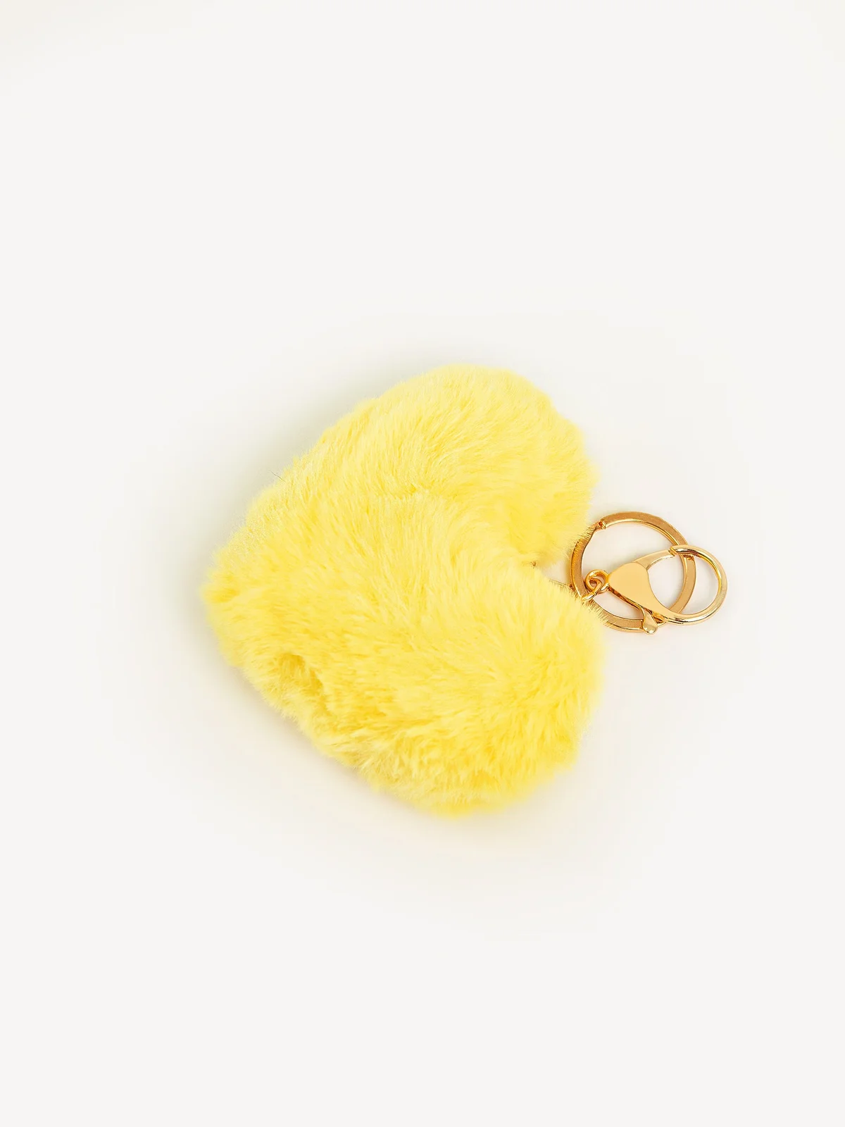 Pompom Heart Keychain