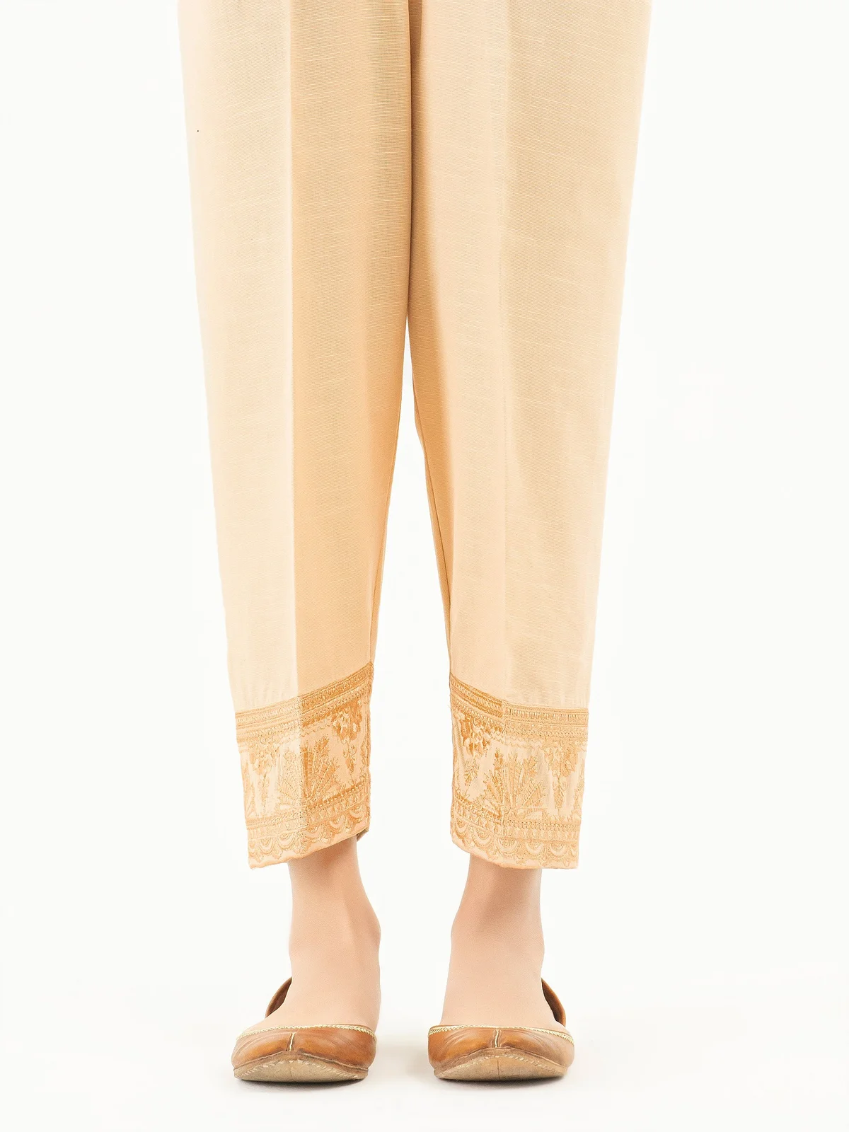 Khaddar Trousers-Embroidered (Pret)