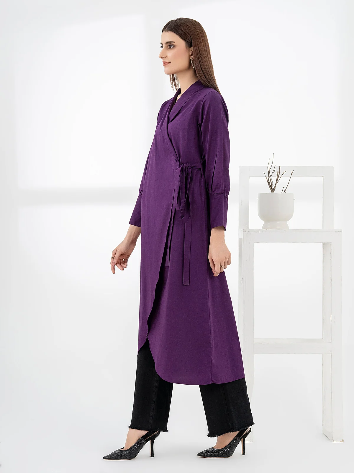 Lawn Cardigan-Dyed (Pret) - view 3