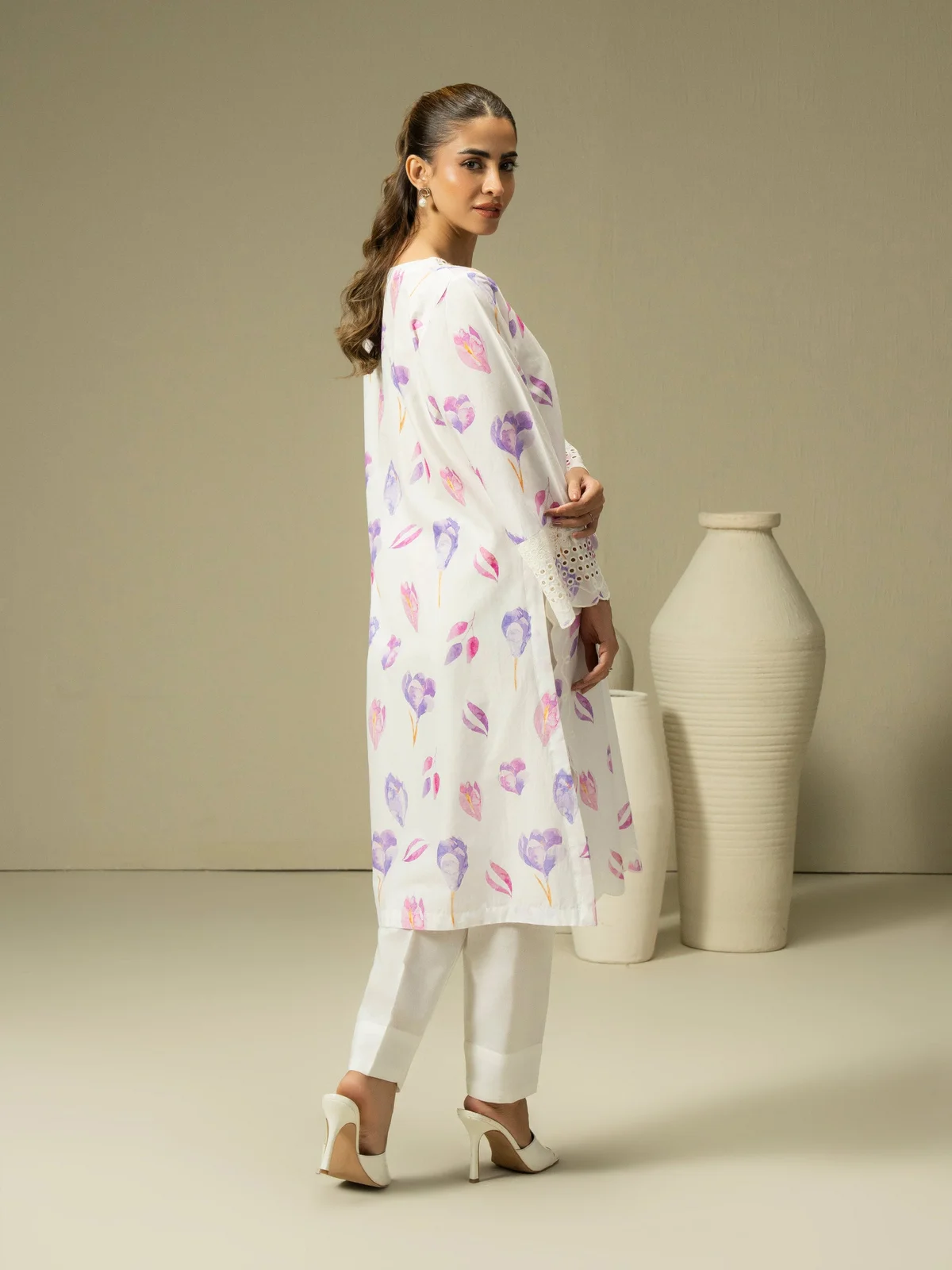 Cambric Shirt-Embroidered (Pret) - view 4