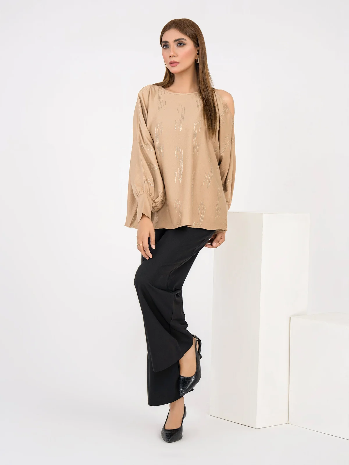 Viscose Top-Embroidered - view 3