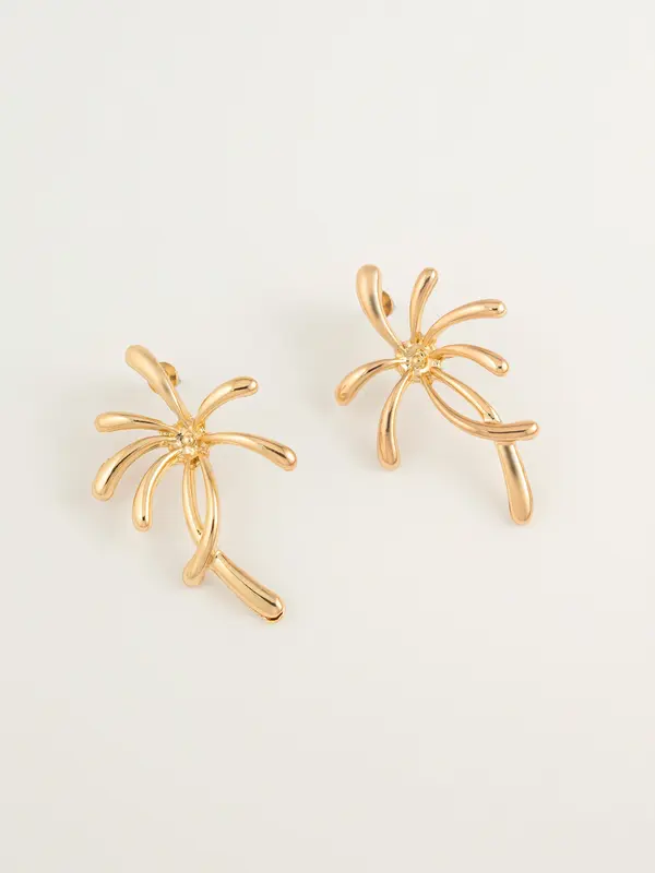 Abstract Floral Earrings
