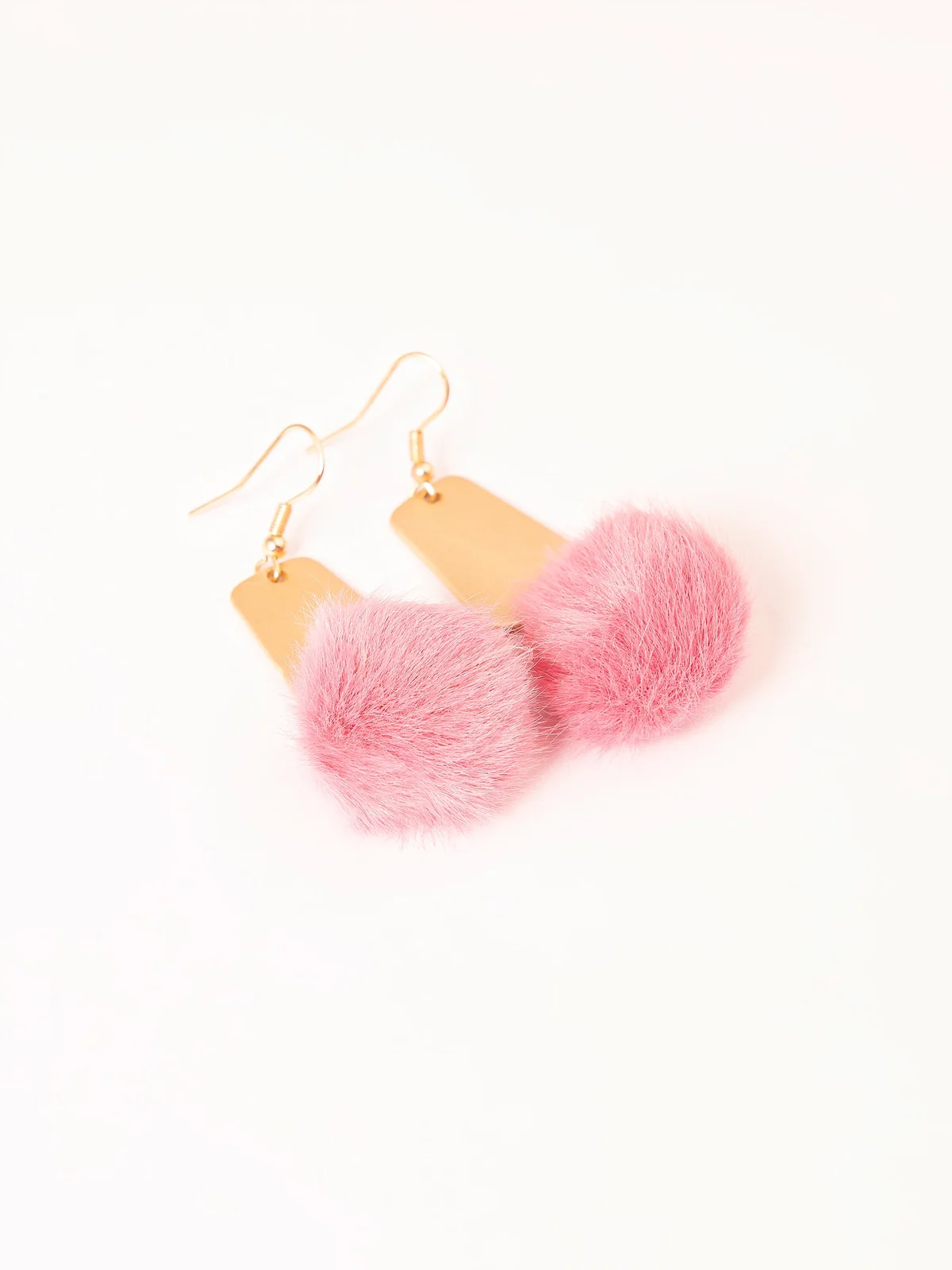 Pompom Drop Earrings