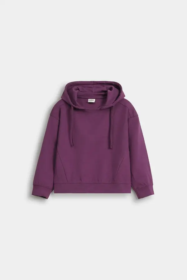 Cropped Cut & Sew Hoodie