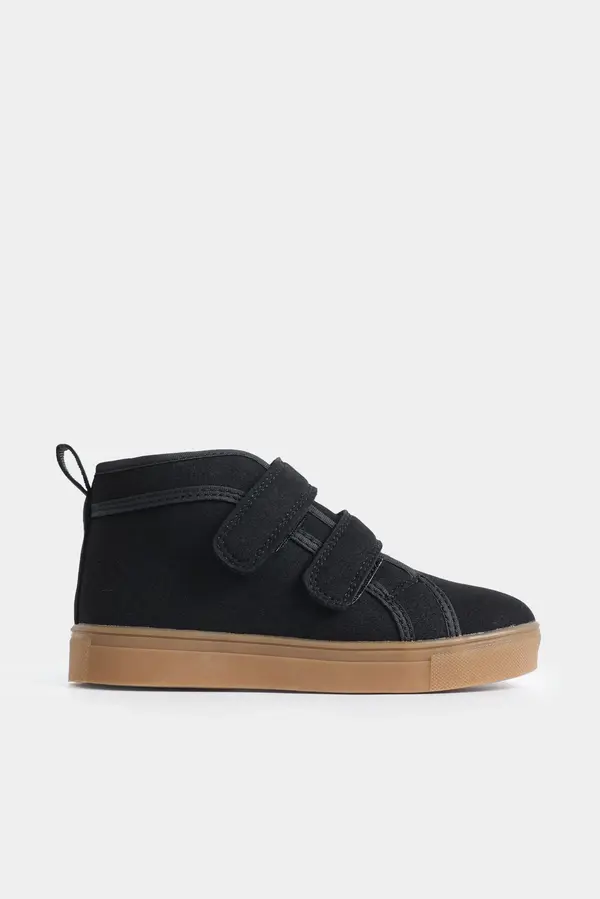 Suede Ankle-High Sneakers