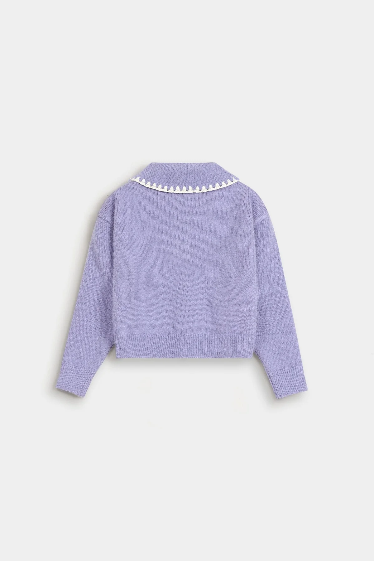 Embroidered Polo Sweater - view 3