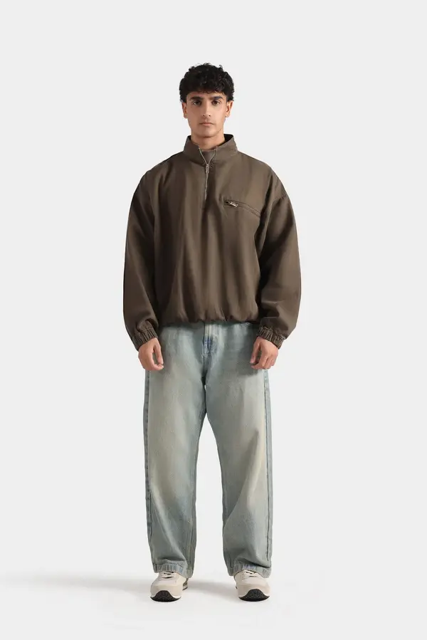 Quarter Zip-Up Shacket