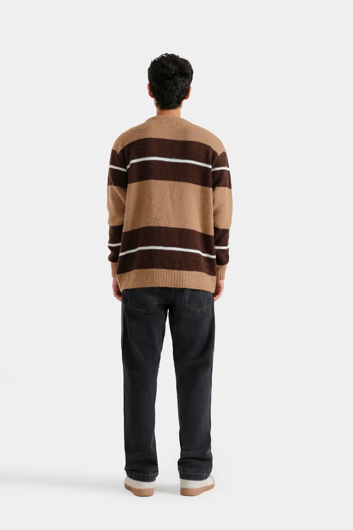 Knitted Striped Sweater - view 4