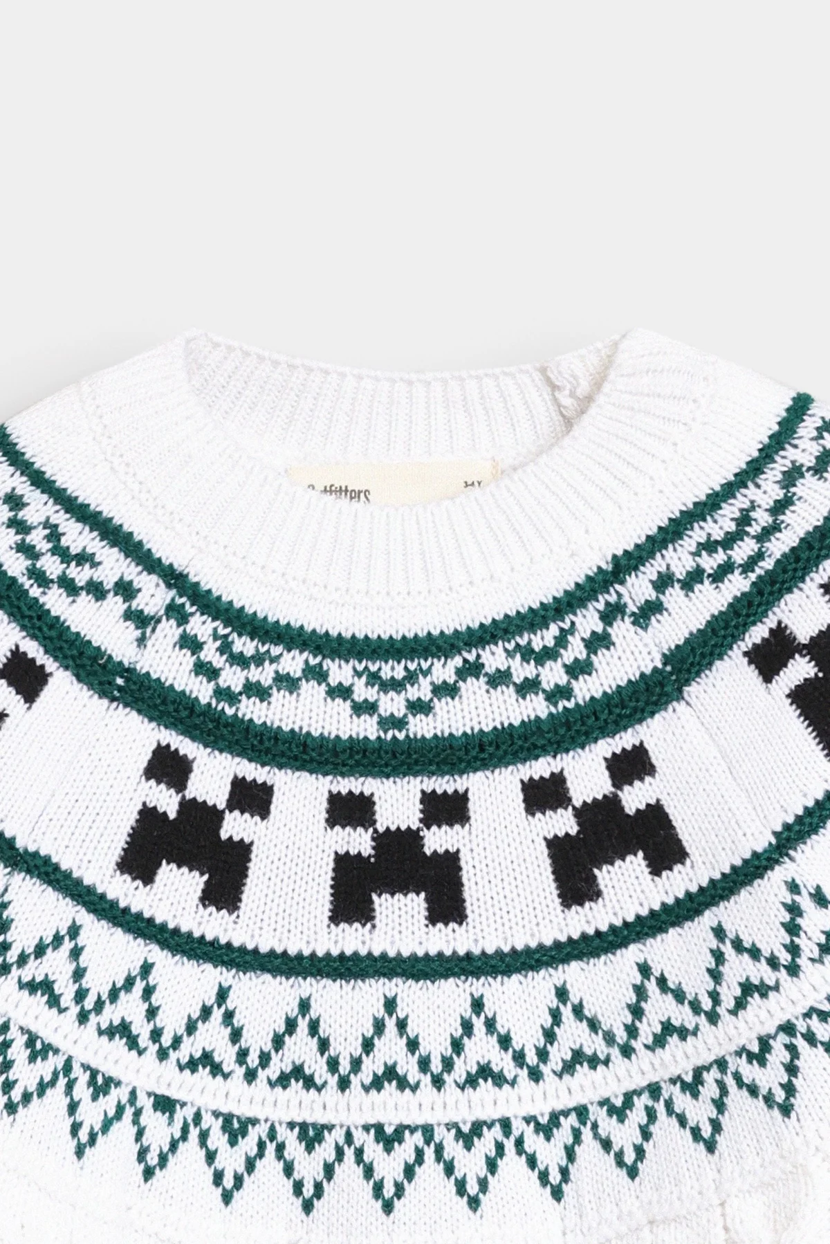 Cable Knitted Jacquard Sweater - view 2