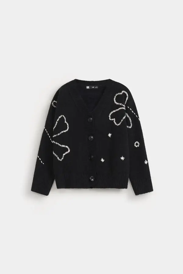 Embroidered Knit Sweater