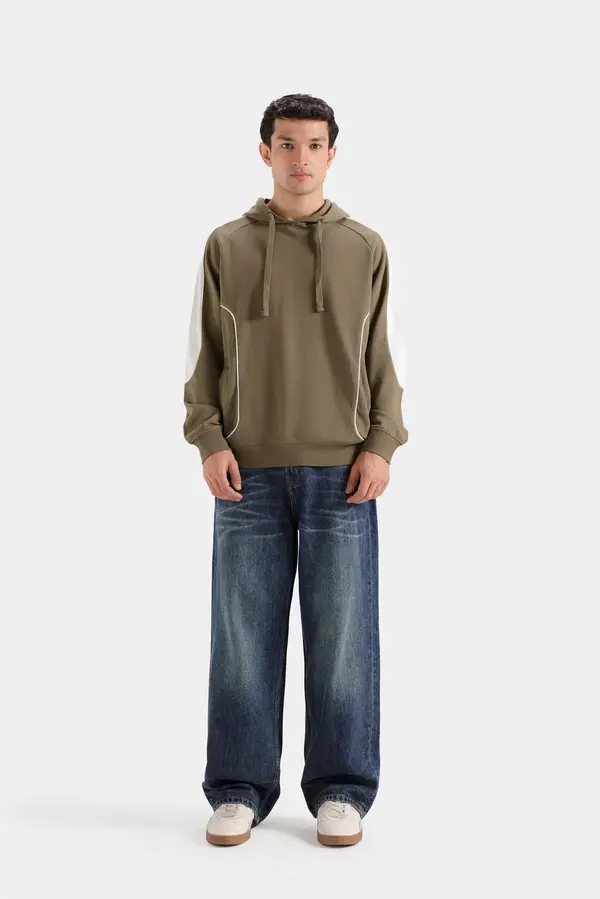 Raglan Color Block Hoodie