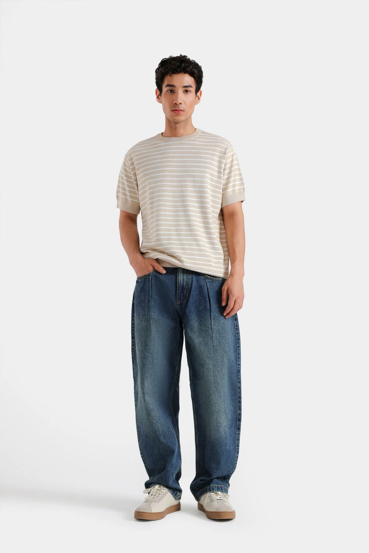 Striped Knitted T-Shirt