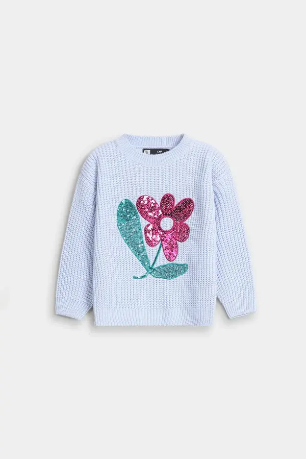 Embellished Knitted Sweater